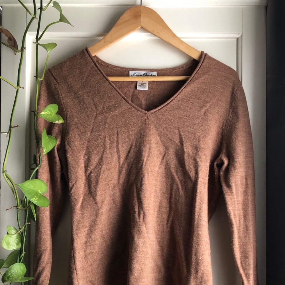 Light Brown Wool Sweater